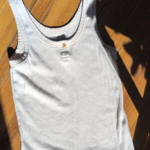 Everlane Pointelle Ivory Tank Top